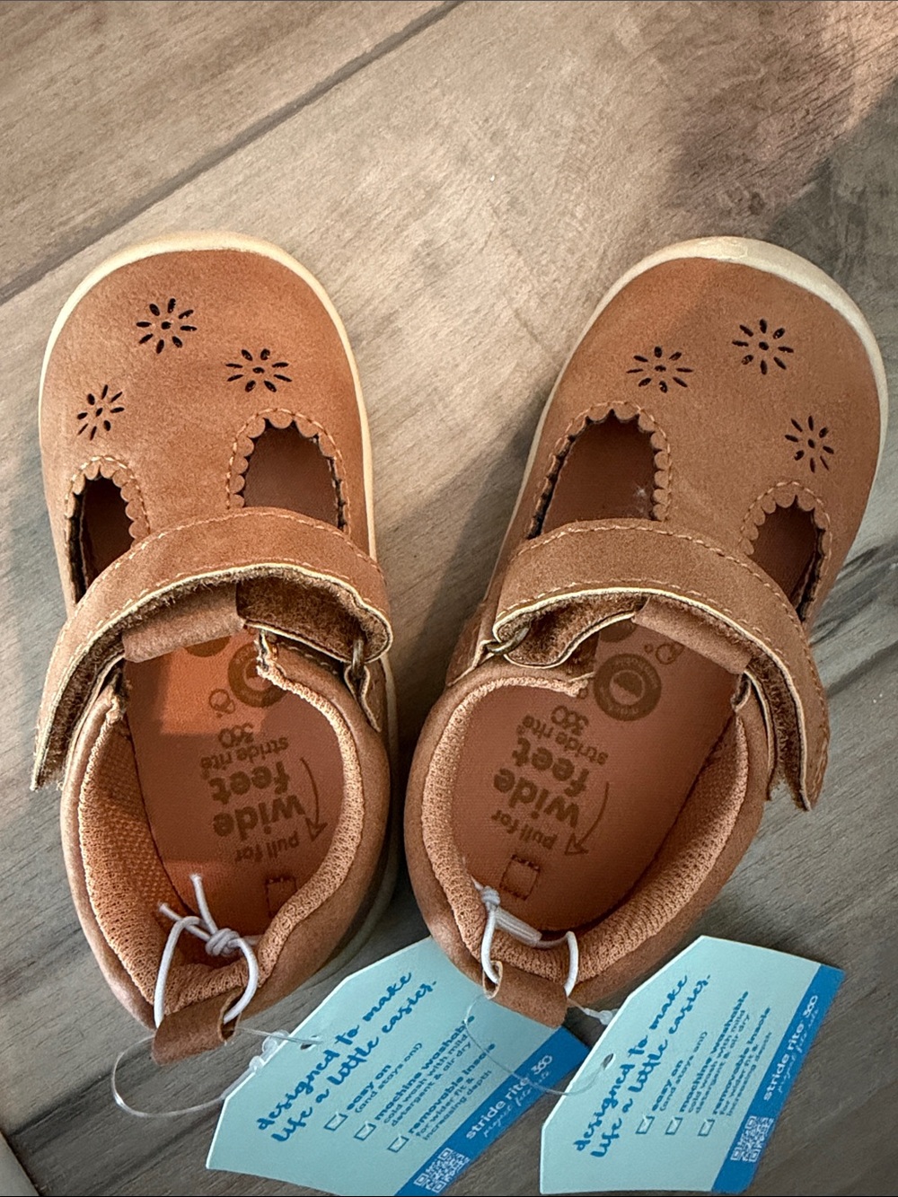 Stride Rite Toddler Brown Mary Jane Hook-and-Loop Shoes